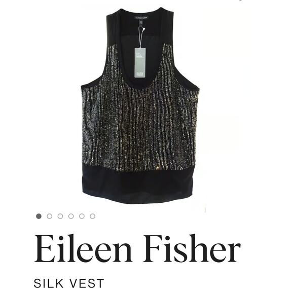 Eileen Fisher Tops - Eileen fisher silk top sequins S NwT